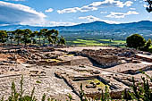 The palace of Festos. The northwest corner of the complex, the Upper Court.